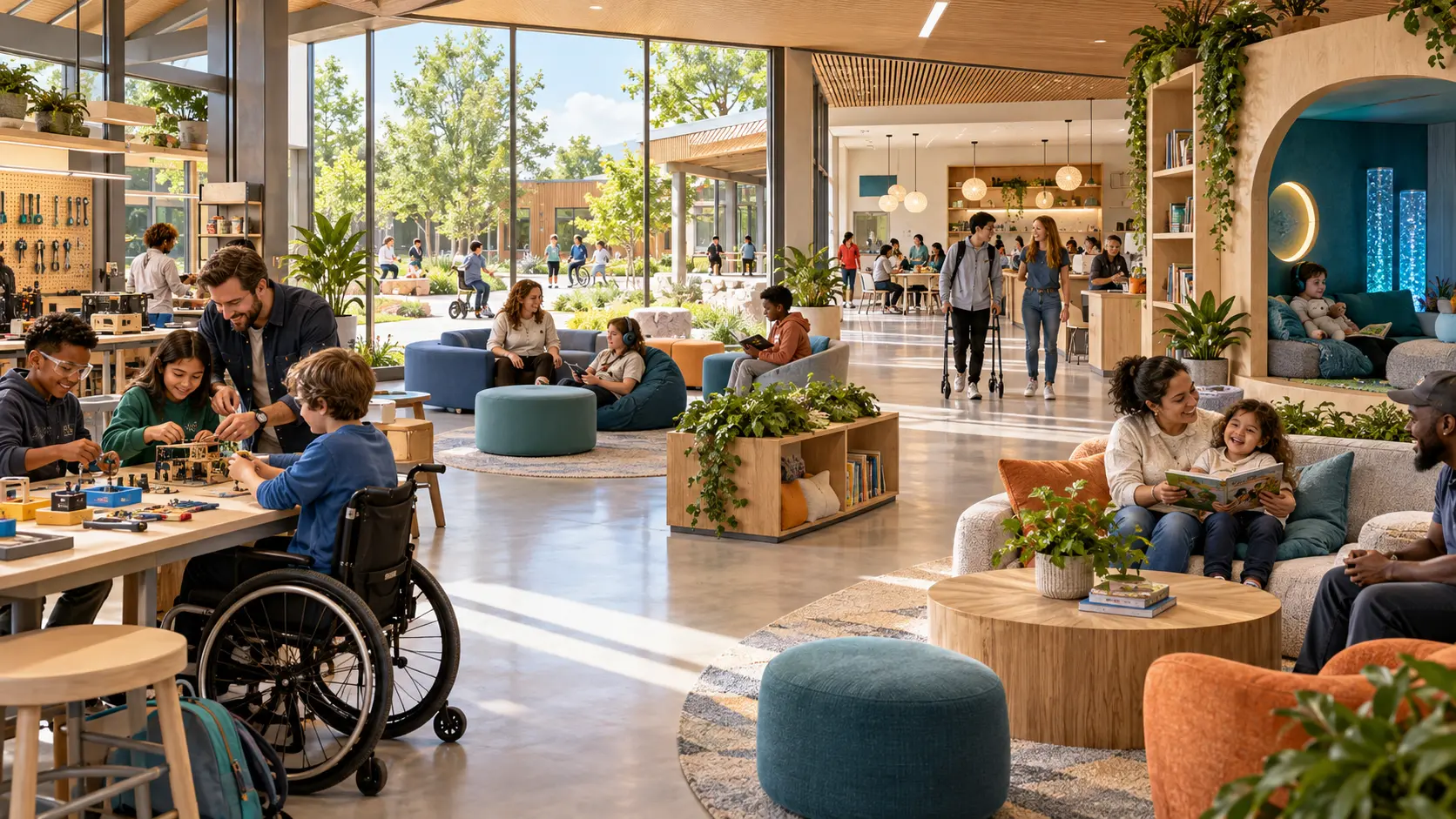 Concept visualization of the inclusive school environment Keystone Spark Academy intends to build
